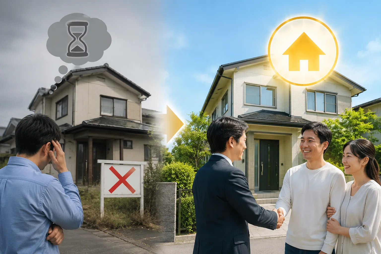 他社で2年間売れなかった住宅の売却成功